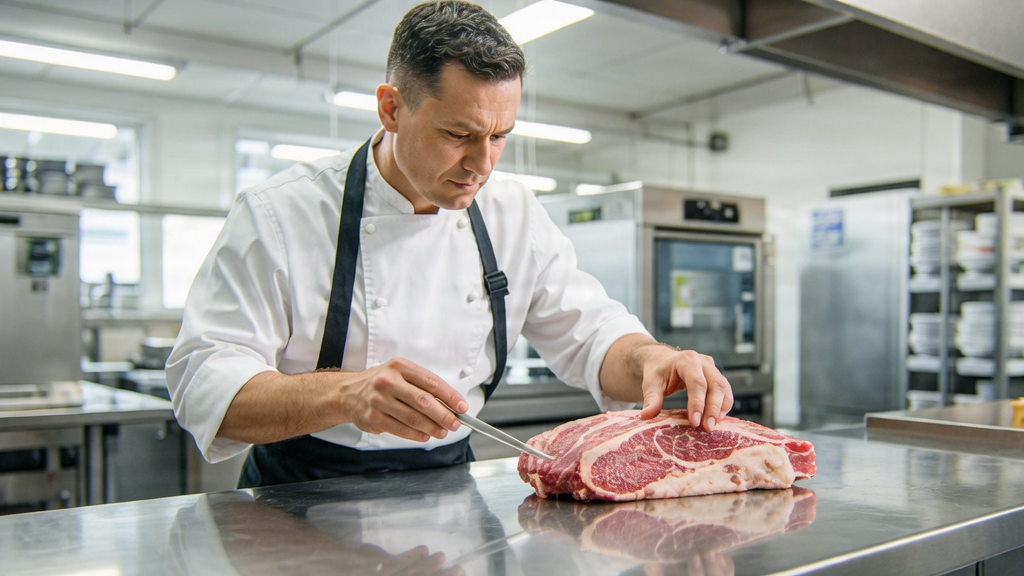 Suministro de carne profesional para el sector institucional y restaurantes.